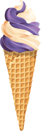 (s085-1-1) Ice Cream Waffle Cone