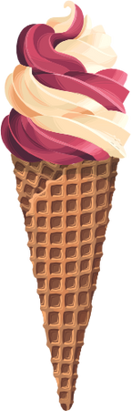 (s085-1-1) Ice Cream Waffle Cone