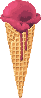 (s085-1-1) Ice Cream Waffle Cone