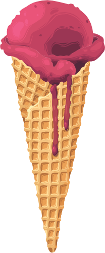 (s085-1-1) Ice Cream Waffle Cone