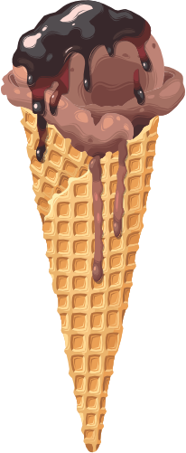 (s085-1-1) Ice Cream Waffle Cone