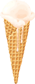 (s085-1-1) Ice Cream Waffle Cone