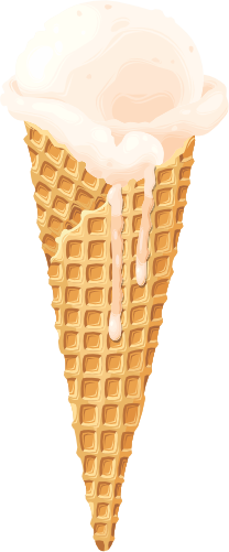 (s085-1-1) Ice Cream Waffle Cone