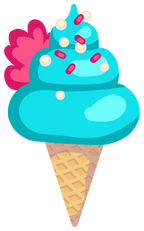 (s085-1) Cute Ice Cream Cone