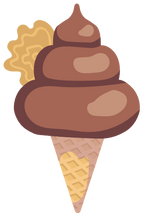 (s085-1) Cute Ice Cream Cone