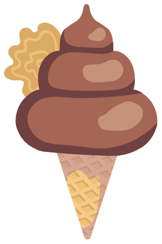 (s085-1) Cute Ice Cream Cone
