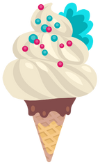 (s085-1) Cute Ice Cream Cone