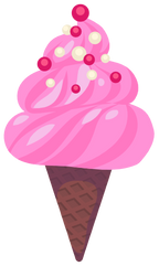 (s085-1) Cute Ice Cream Cone