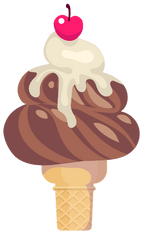 (s085-1) Cute Ice Cream Cone