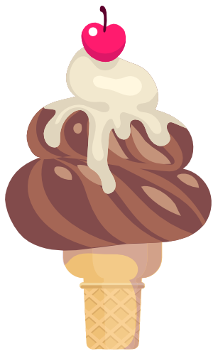 (s085-1) Cute Ice Cream Cone