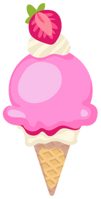 (s085-1) Cute Ice Cream Cone