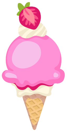 (s085-1) Cute Ice Cream Cone