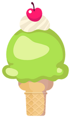 (s085-1) Cute Ice Cream Cone