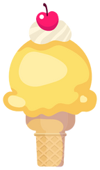 (s085-1) Cute Ice Cream Cone