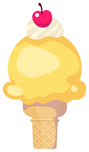 (s085-1) Cute Ice Cream Cone