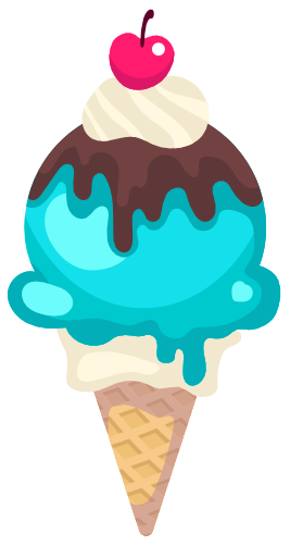 (s085-1) Cute Ice Cream Cone