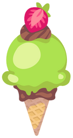(s085-1) Cute Ice Cream Cone