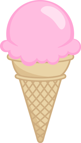 (s085-3) Colorful Ice Cream Cone