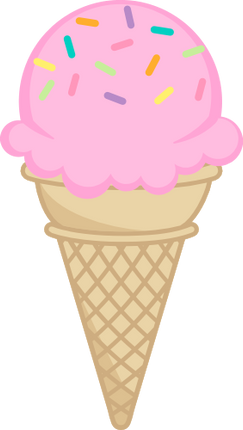 (s085-3) Colorful Ice Cream Cone Sprinkles