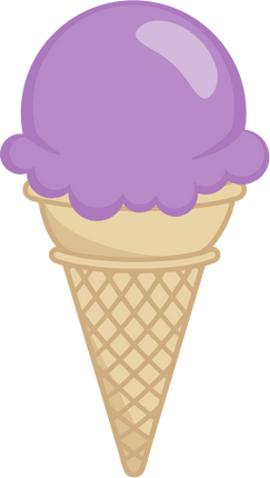 (s085-3) Colorful Ice Cream Cone