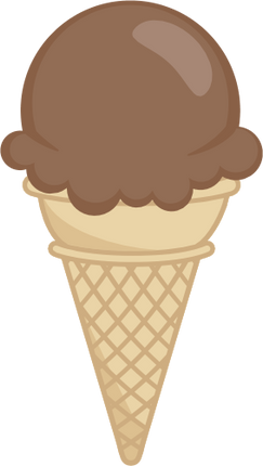 (s085-3) Colorful Ice Cream Cone