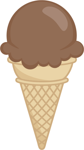 (s085-3) Colorful Ice Cream Cone