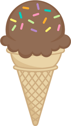 (s085-3) Colorful Ice Cream Cone Sprinkles