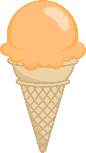 (s085-3) Colorful Ice Cream Cone