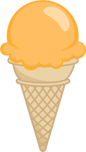 (s085-3) Colorful Ice Cream Cone