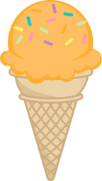 (s085-3) Colorful Ice Cream Cone Sprinkles
