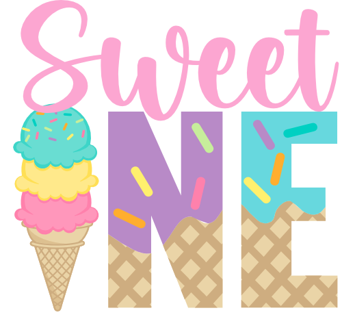 (s085-5-B) Sweet One Ice Cream Cone