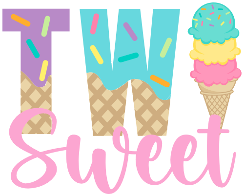 (s085-5-B) Two Sweet Ice Cream Cone