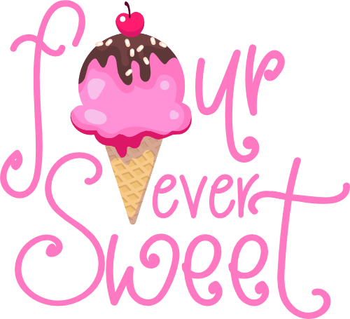 (s085-5-A) Four Ever Sweet 16 Ice Cream Cone Style Options