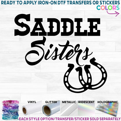 (s087) Saddle Sister, Saddle Sisters, Saddle Brat Horseshoes