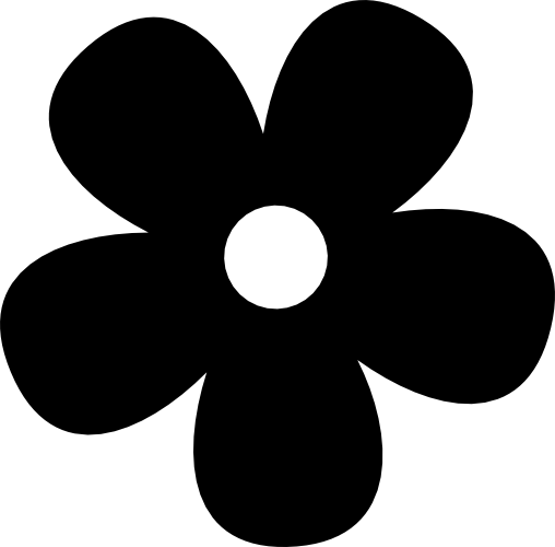 (089-A) Daisy Flower Silhouette