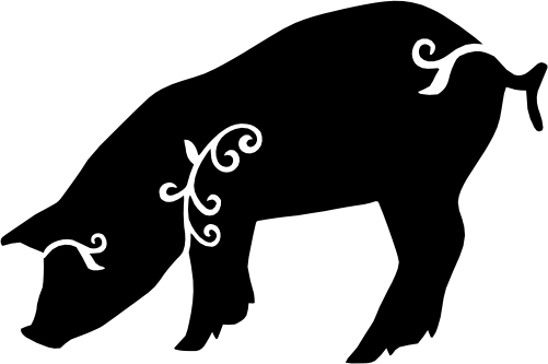 (s008-2-B) Vine Swirl Pig