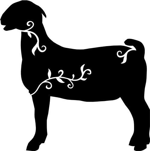 (s008-2-F) Vine Swirl Goat