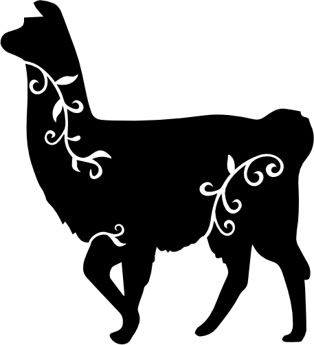 (s008-2-G) Vine Swirl Llama