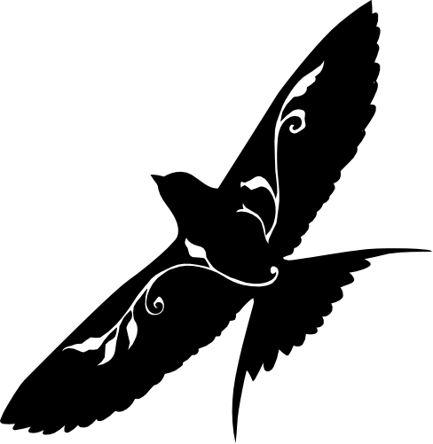 (s008-1-D) Vine Swirl Bird