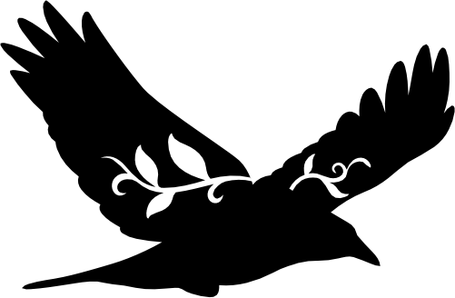 (s008-1-N) Vine Swirl Bird