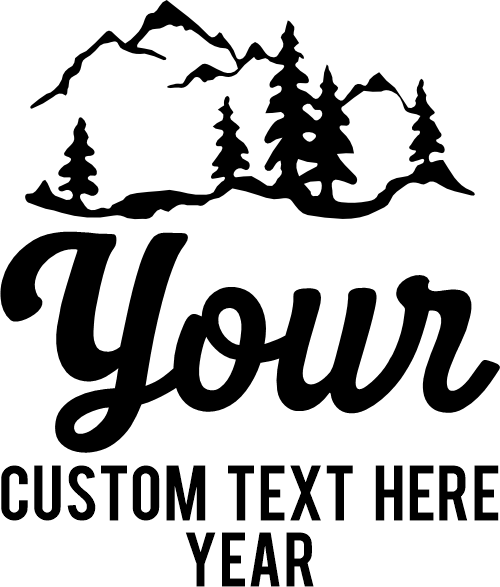 (090-02-A) Mountain Family Vacation Custom Text