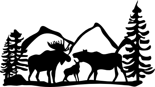 (090-03-R) Wild Mountain Moose