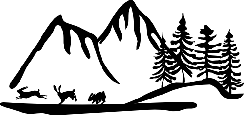 (090-03-S) Wild Mountain Rabbits