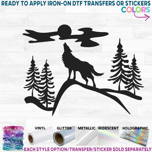 (s090-3-Q) Wild Mountain Wolf