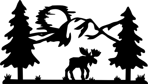 (090-03-D) Wild Mountain Moose