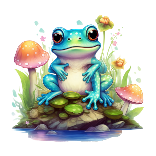 (s094-2-2B)  Frog Mushrooms