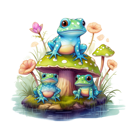 (s094-2-2C)  Frog Mushrooms