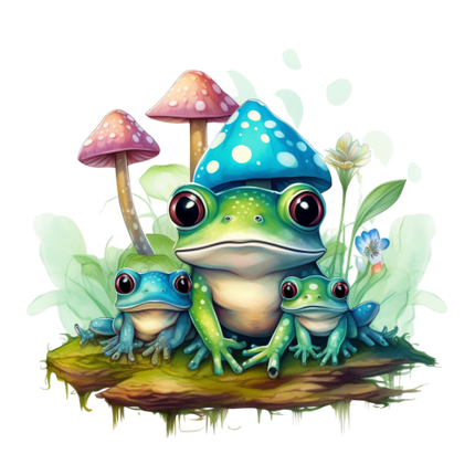 (s094-2-2D) Frog Mushrooms