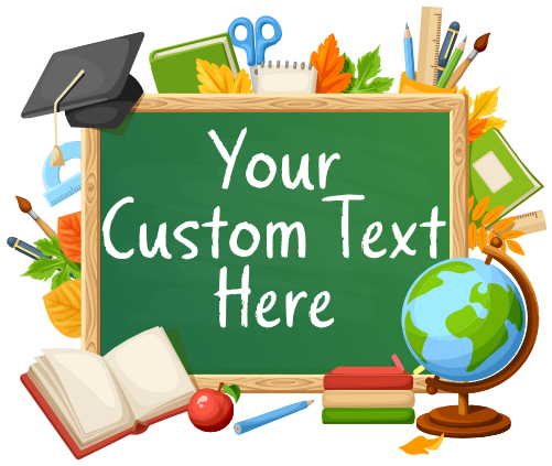 (s095-4E) Kindergarten, Any Grade, Teacher Student Name, Custom Text