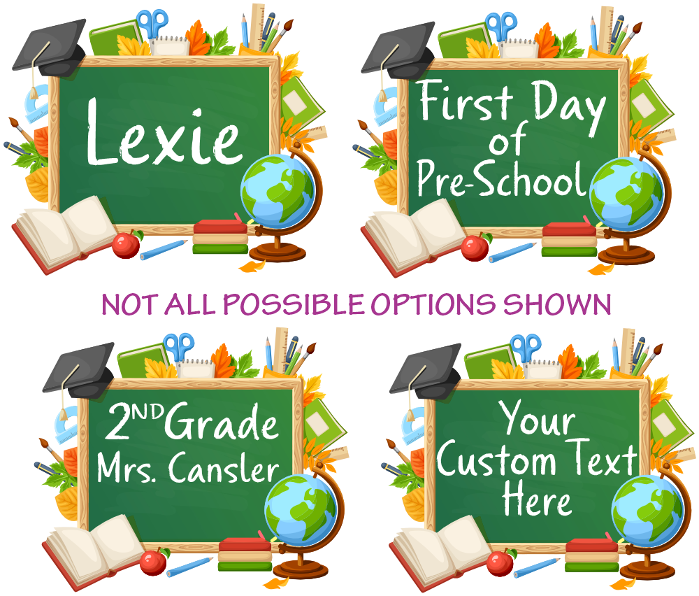 (s095-4E) Kindergarten, Any Grade, Teacher Student Name, Custom Text